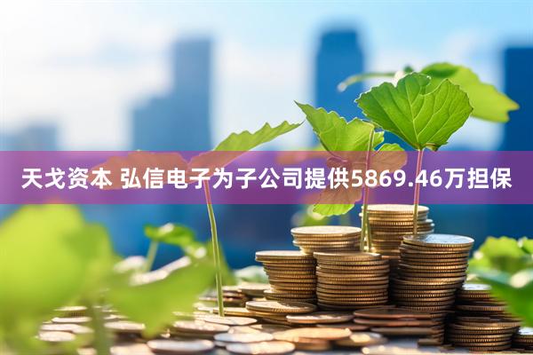 天戈资本 弘信电子为子公司提供5869.46万担保