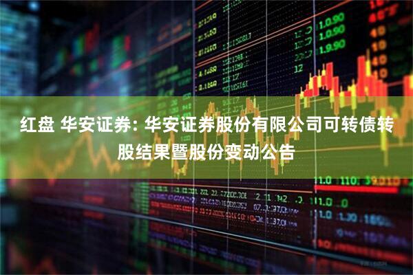 红盘 华安证券: 华安证券股份有限公司可转债转股结果暨股份变动公告